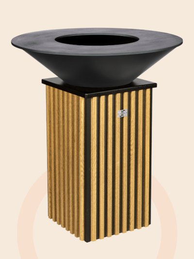 Brasero Kyoto design bardage effet bois